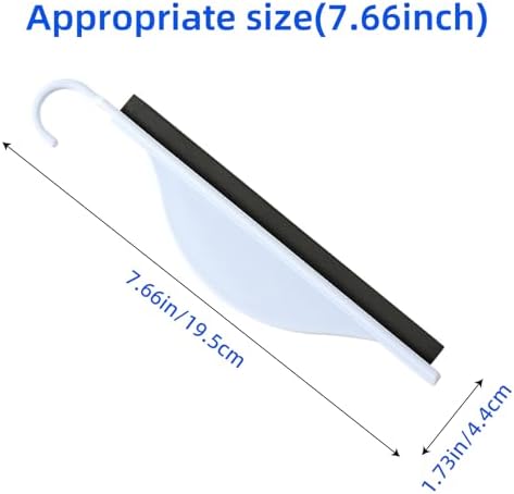 Paquete de 2 Limpiaparabrisas Pequeños para Ducha, Squeegee para Puertas de Vidrio, Mini Limpiador de Baño para Ventanas - imagen 4