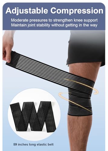 Faja de Rodilla 2 Piezas para Alivio del Dolor, Compresión para Rodillas, Soporte para Artritis, Fajas para Hombres y Mujeres - imagen 3