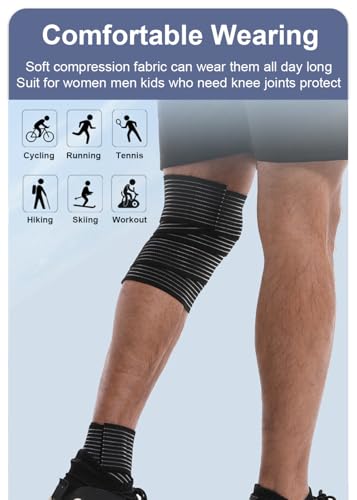 Faja de Rodilla 2 Piezas para Alivio del Dolor, Compresión para Rodillas, Soporte para Artritis, Fajas para Hombres y Mujeres - imagen 4