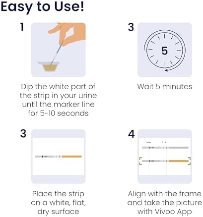 Prueba de Fertilidad Vivoo – Test de FSH en Casa para Monitorear Reserva Ovárica, Escanea y Rastrear con la App Gratis de Vivoo, 10 Pruebas de FSH - imagen 2