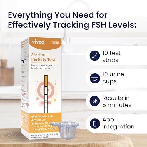 Prueba de Fertilidad Vivoo – Test de FSH en Casa para Monitorear Reserva Ovárica, Escanea y Rastrear con la App Gratis de Vivoo, 10 Pruebas de FSH - imagen 3