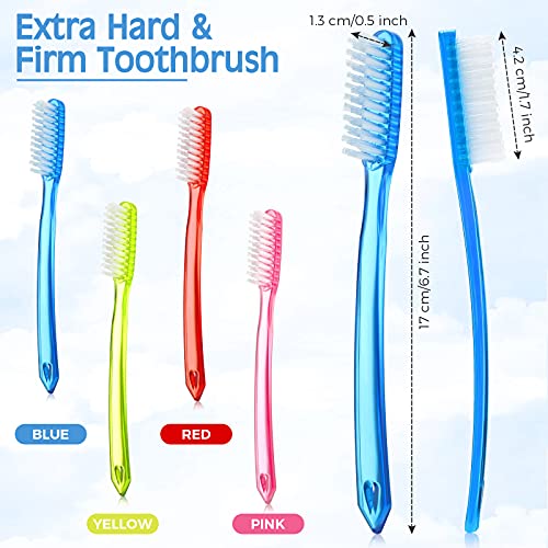 Cepillos de Dientes Zopeal 12 Piezas Extra Duros y Firmes para Adultos, Cabeza Larga, Manual, Ideal para Blanqueo y Limpieza - imagen 3
