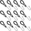 Hariendny 12 Piezas Sujetadores de Cremallera para Jeans, Herramienta de Tirador de Silicona (Negro) - imagen 1