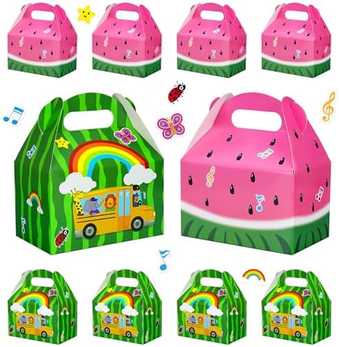 Cajas de Snacks de Melón Cartoon Caoekego 16 PZS - Bolsitas de Dulces para Fiesta de Cumpleaños Temática de Sandía - imagen 1