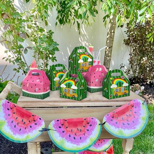 Cajas de Snacks de Melón Cartoon Caoekego 16 PZS - Bolsitas de Dulces para Fiesta de Cumpleaños Temática de Sandía - imagen 2
