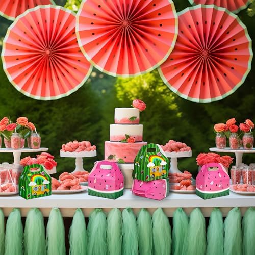 Cajas de Snacks de Melón Cartoon Caoekego 16 PZS - Bolsitas de Dulces para Fiesta de Cumpleaños Temática de Sandía - imagen 3