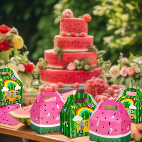 Cajas de Snacks de Melón Cartoon Caoekego 16 PZS - Bolsitas de Dulces para Fiesta de Cumpleaños Temática de Sandía - imagen 6