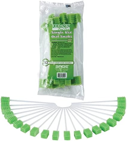 Toothette® Cuidado Oral Plus Hisopos Dentales - Uso Único - Sin Tratamiento - Bolsa de 20 Hisopos - imagen 1