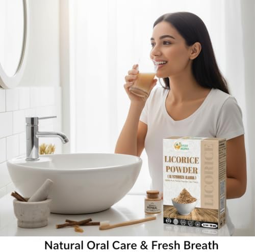 Polvo de Raíz de Regaliz Natural Herbs Botanica – Mulethi (Yastimadu) para Cuidado de la Piel, Té Herbal, Digestión y Bienestar – 2 oz - imagen 6