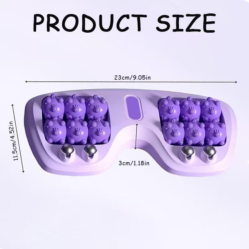 Rodillo de Masaje Doble para Pies Portátil, Nuevo 2025, Mejora la Circulación, Herramienta de Masaje para Pies en Casa y Oficina - Morado - imagen 7