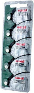 Batería de Reloj Maxell SR527SW SR64 319 SR527 de Óxido de Plata, Paquete de 5 Piezas - imagen 1