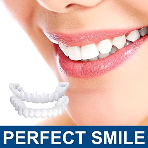 2 Pares de Carillas Dentales Snap en Dientes Comodidad Ajuste Blanqueador Dentaduras Fáciles para Hombre y Mujer, Sonrisa Perfecta en Instantes - imagen 3