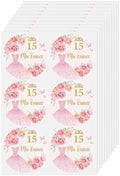 60 Piezas de Stickers Mis Quince, Stickers para Fiestas de Quinceañera, Recuerdos y Decoraciones para 15 Años - imagen 1