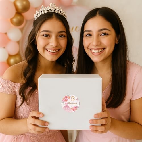60 Piezas de Stickers Mis Quince, Stickers para Fiestas de Quinceañera, Recuerdos y Decoraciones para 15 Años - imagen 5