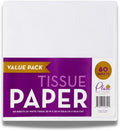 Papel de Seda Blanco para Regalos 20 x 20 - 60 Hojas, Papel de Embalaje Premium Sin Ácido - imagen 1