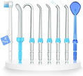 Consejos de Repuesto para Irrigador Oral Waterpik, 8 Piezas de Puntas Clásicas y Cabezas de Cepillo Compatibles - imagen 1
