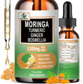 Gotas de Moringa - Extracto Líquido Orgánico de Hoja de Moringa con Cúrcuma, Jengibre y Boswellia para Energía y Salud Digestiva - Superalimento - imagen 1