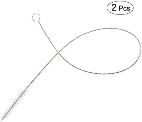 Juego de 2 Cepillos de Limpieza con Punta de Cerda de 3/8” x 32” Pulgadas - Herramienta Flexible para Limpiar Barriles, Tubos de Alimentación y - imagen 4