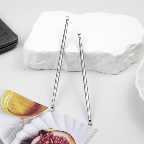 Juego de 2 Piezas de Herramientas para Remover Piedras de Amígdalas y Cera de Oído de Acero Inoxidable - imagen 7