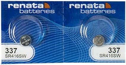 Baterías Renata 337 SR416SW - Batería de Reloj de Óxido de Plata 1.55V (Paquete de 2) - imagen 1