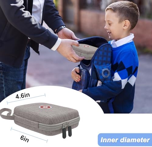 Funda Klawdsky para Nebulizador Portátil, Bolsa Médica de Viaje, Estuche Duro para Inhalador y Espaciador para Adultos (Solo Bolsa) - imagen 6