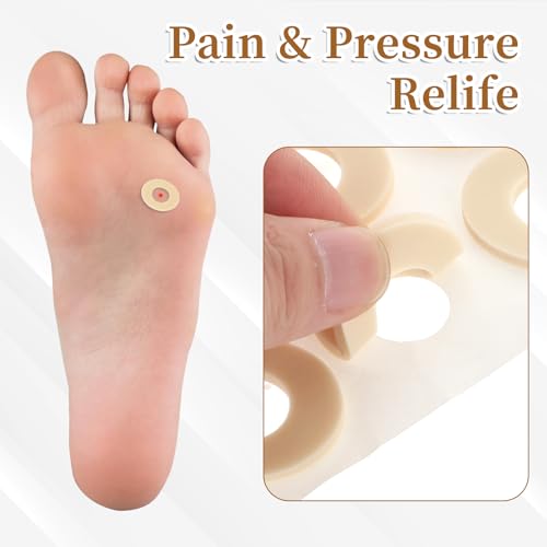 150 Piezas de Almohadillas para Dedos de Maíz, Parche Ovalado Autoadhesivo para Callos, Almohadillas de Espuma Suave para Alivio del Dolor, - imagen 3