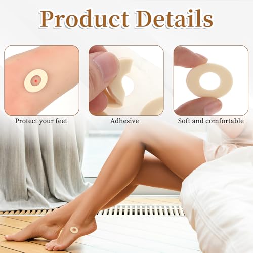 150 Piezas de Almohadillas para Dedos de Maíz, Parche Ovalado Autoadhesivo para Callos, Almohadillas de Espuma Suave para Alivio del Dolor, - imagen 4