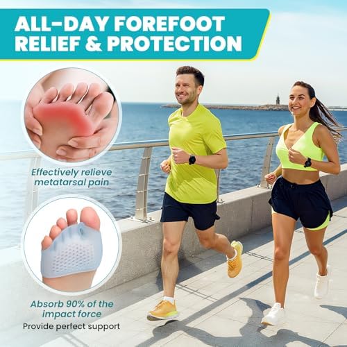 Separadores de Dedos y Almohadillas Metatarsales TASZOOS para Mujeres y Hombres – 4 Pzs, Espaciadores de Gel para Alivio del Dolor, Cómodos para - imagen 3