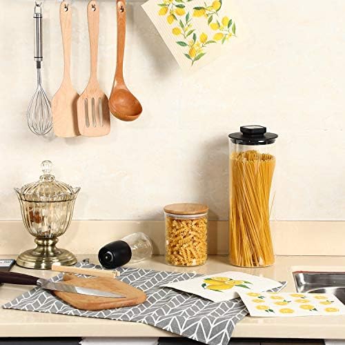 Set de 6 Paños de Cocina de Limón Boao, Absorbentes y Reutilizables, Sin Olor, Toallas Prácticas para Cocina, Manos y Mesas, Regalos Útiles - imagen 5