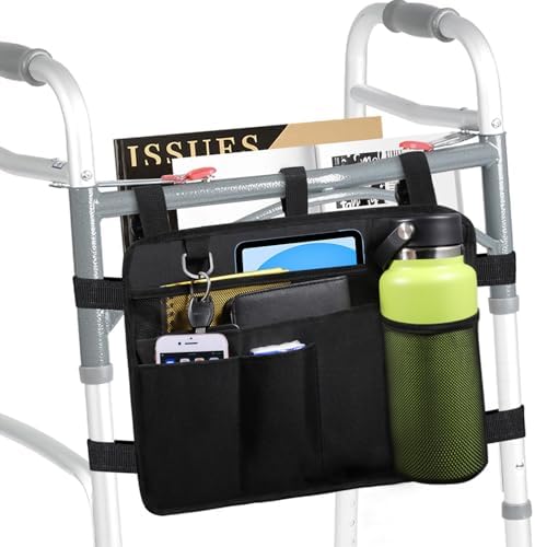 Bolsa para Andador LIGHTMEUP con Soporte para Taza - Organizador Resistente al Agua para Andadores Plegables, Accesorios para Adultos Mayores y - imagen 1