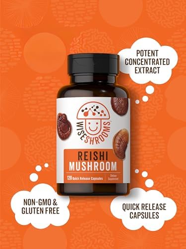 Cápsulas de Extracto de Hongo Reishi Carlyle | 120 Unidades | Suplemento Sin OGM y Libre de Gluten | por Wiseshrooms - imagen 4