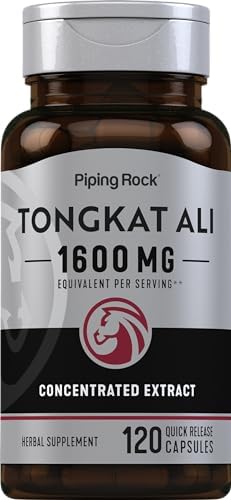 Piping Rock Tongkat Ali | 120 Cápsulas | Extracto de Longjack | Suplemento Herbal | Sin OGM, Libre de Gluten - imagen 1