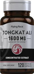 Piping Rock Tongkat Ali | 120 Cápsulas | Extracto de Longjack | Suplemento Herbal | Sin OGM, Libre de Gluten - imagen 1