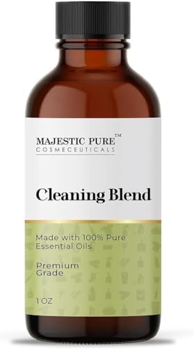 Mezcla de Aceites Esenciales para Limpieza Majestic Pure | 100% Puro y Natural | Limón, Naranja, Menta, Cebadilla | Aromaterapia y Difusor | 1oz - imagen 1
