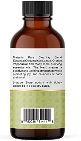 Mezcla de Aceites Esenciales para Limpieza Majestic Pure | 100% Puro y Natural | Limón, Naranja, Menta, Cebadilla | Aromaterapia y Difusor | 1oz - imagen 5