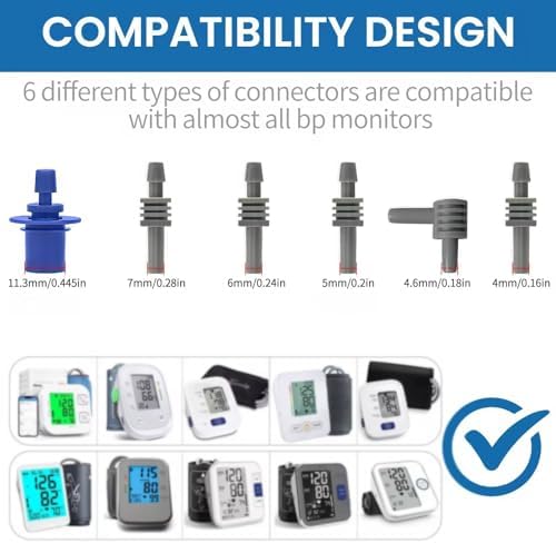 Adaptadores de Conectores para Manguitos de Presión Arterial, 6 Tipos Compatibles con la Mayoría de Monitores de Presión - imagen 2