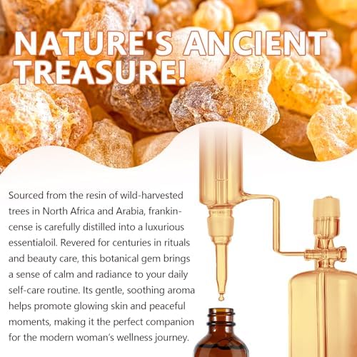 Aceite Esencial de Incienso 60 ml - 100% Puro y Natural, Ideal para Cuidado Personal, Piel, Rostro, Cabello, Alivio de Malestar, Relajación y Masaje, - imagen 6