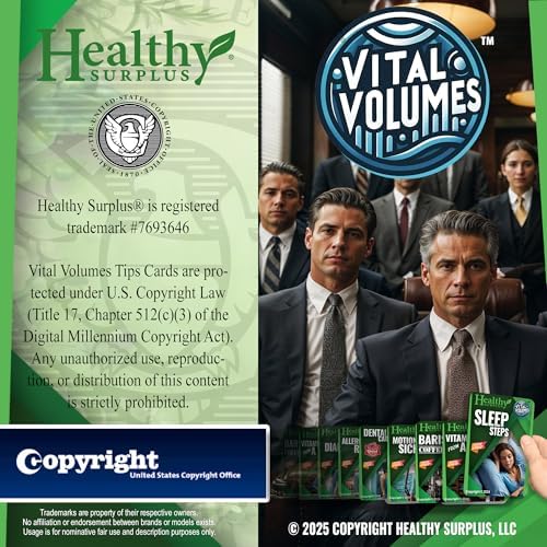 Suplemento de Vitamina B12 Healthy Surplus 500 mcg - 100 Tabletas y Tarjeta de Consejos Vital Volumes - imagen 4