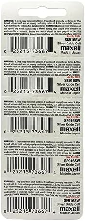 Batería de Reloj Maxell SR916SW SR68 SR916 373 de Óxido de Plata, Paquete de 5 Piezas - imagen 2
