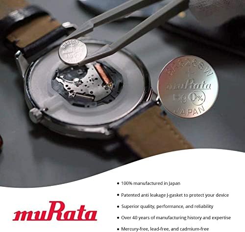 Batería Murata 319 SR527SW 1.55V de Óxido de Plata para Reloj - Reemplaza Sony 319 (2 Baterías) - imagen 6