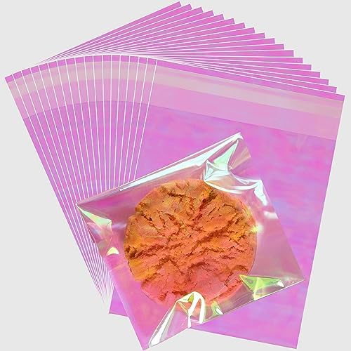 Bolsas de Celofán Iridiscentes Autocierre - 5x6 Pulgadas, 100 Pzs Bolsas Reutilizables para Empaque, Regalos y Fiestas - imagen 1