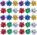 50 Piezas de Lazos de Regalo Coloridos de 1 Pulgada, Lazos Metálicos en Forma de Estrella para Fiestas y Regalos, Suministros para Empaque de Regalos - imagen 1
