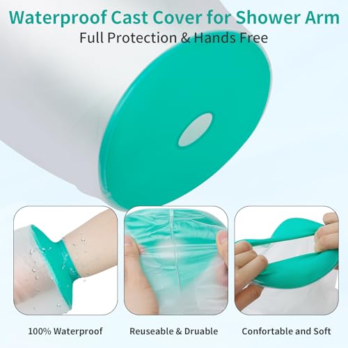 Funda Impermeable SUPERNIGHT para Mano, Protector de Heridas para Ducha Después de Cirugía, Reusable para Mano Rota, Muñeca y Dedos - imagen 3