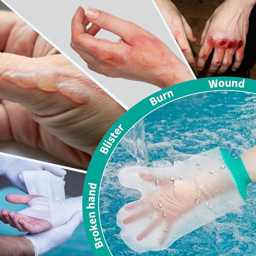 Funda Impermeable SUPERNIGHT para Mano, Protector de Heridas para Ducha Después de Cirugía, Reusable para Mano Rota, Muñeca y Dedos - imagen 6