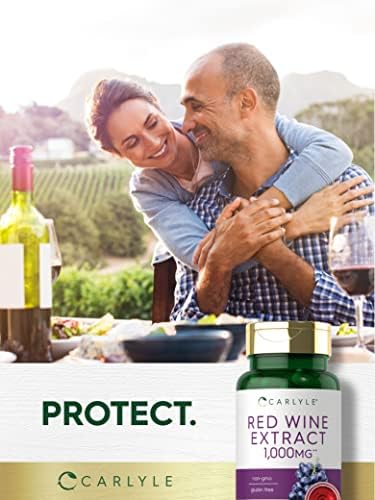 Cápsulas de Extracto de Vino Tinto Carlyle | 120 Unidades | Suplemento Sin OGM y Libre de Gluten - imagen 6