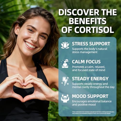 Suplemento de Cortisol VitaHarbor para Hombres y Mujeres, Reductor 4 en 1 con Magnesio, Ashwagandha, Fosfatidilserina y L-Teanina, 90 Cápsulas - imagen 3