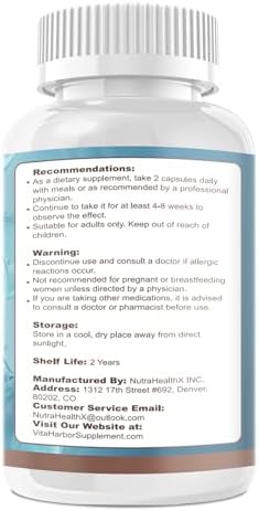 Suplemento de Cortisol VitaHarbor para Hombres y Mujeres, Reductor 4 en 1 con Magnesio, Ashwagandha, Fosfatidilserina y L-Teanina, 90 Cápsulas - imagen 7