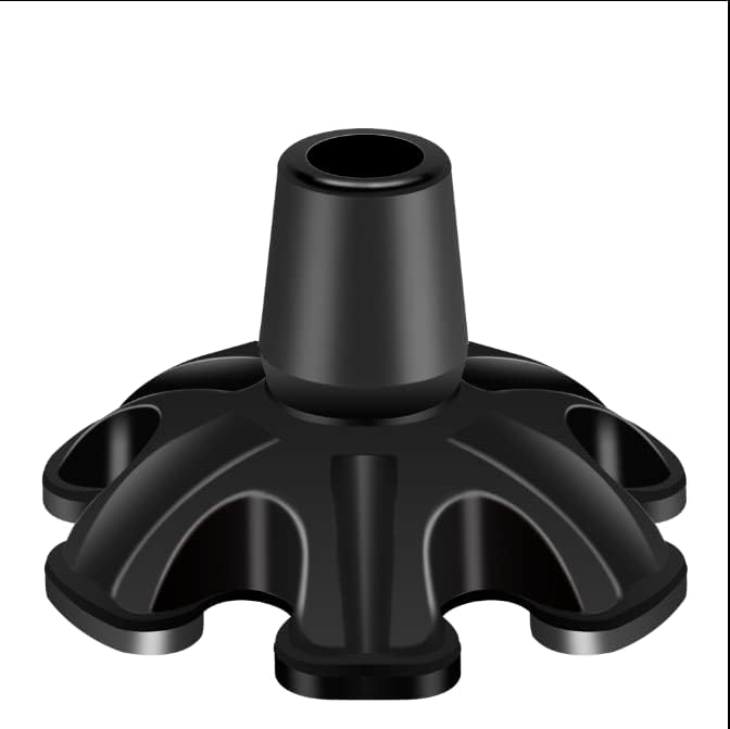 Puntas de Bastón de 3/4 Pulgadas, Soporte de Goma para Bastones, Base de Goma Resistente, 6 Pies para Bastones y Bastones Plegables - imagen 3