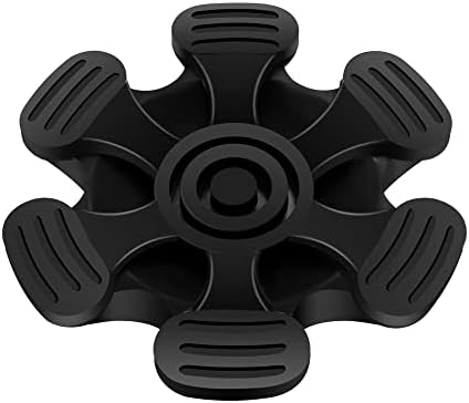 Puntas de Bastón de 3/4 Pulgadas, Soporte de Goma para Bastones, Base de Goma Resistente, 6 Pies para Bastones y Bastones Plegables - imagen 5