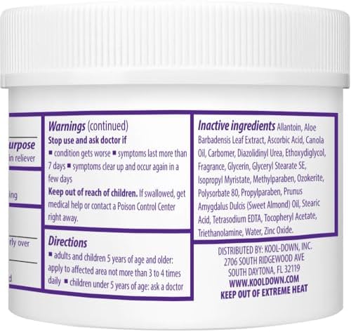 Crema Anestésica | Alivio para Picazón, Ardor y Escozor | Lidocaína de Máxima Potencia | 4.5 oz | Kool-Down - imagen 8